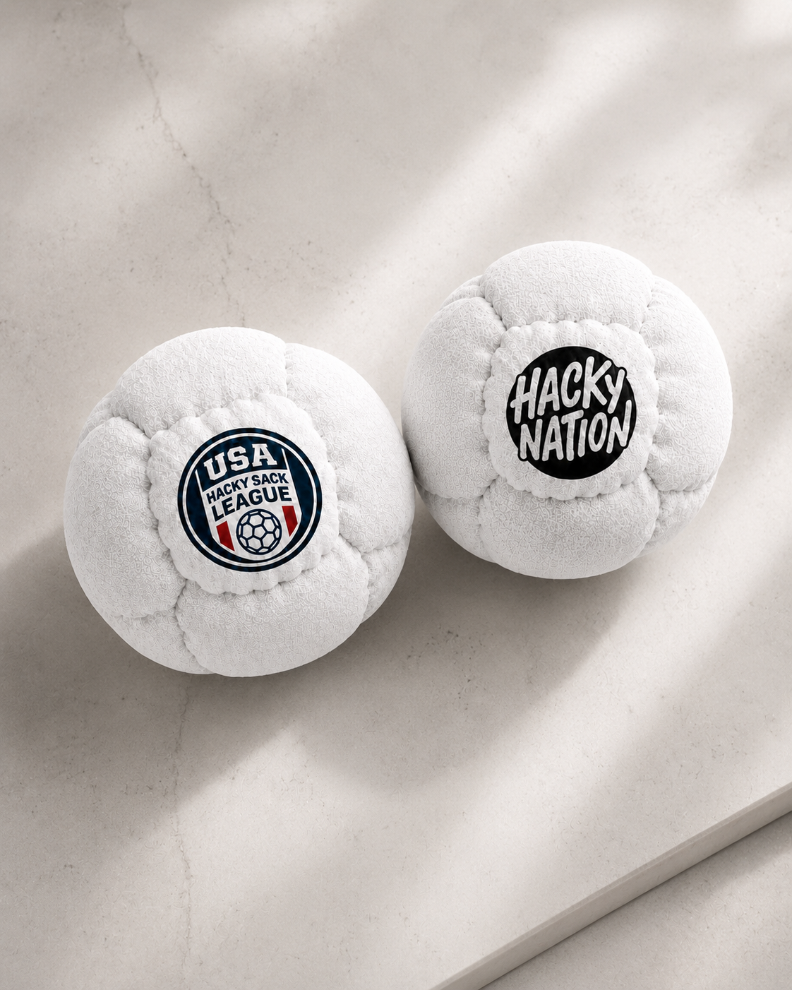 USASackLeague × Hacky Nation Pro Sack — official collab footbag